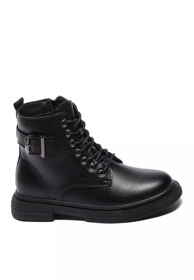 Discount on Twenty Eight Shoes  shoes - SKU: VANSA Fashionable Lace-Up Short Martin Boots VSW-B8611