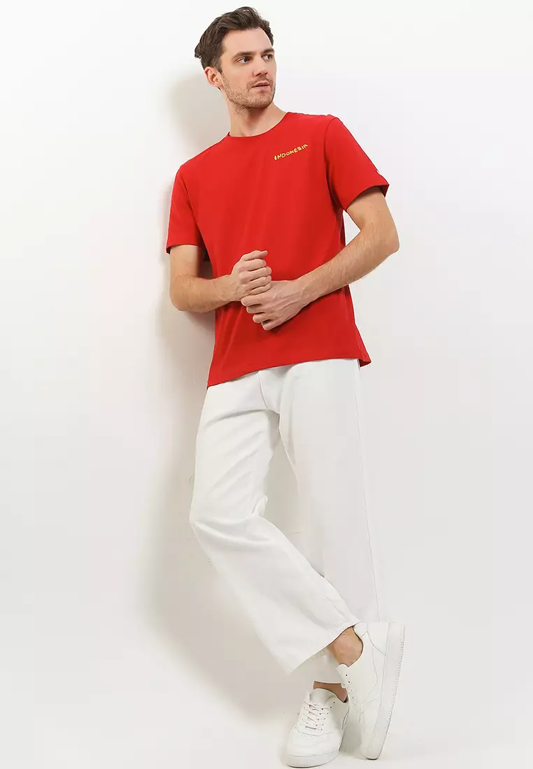 Jual Giordano Men s National Day Tee Original 2024 ZALORA