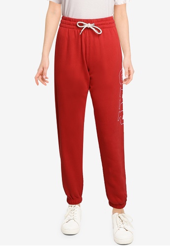 GAP red Heavyweight Easy Joggers 9FD42AA7D38727GS_1