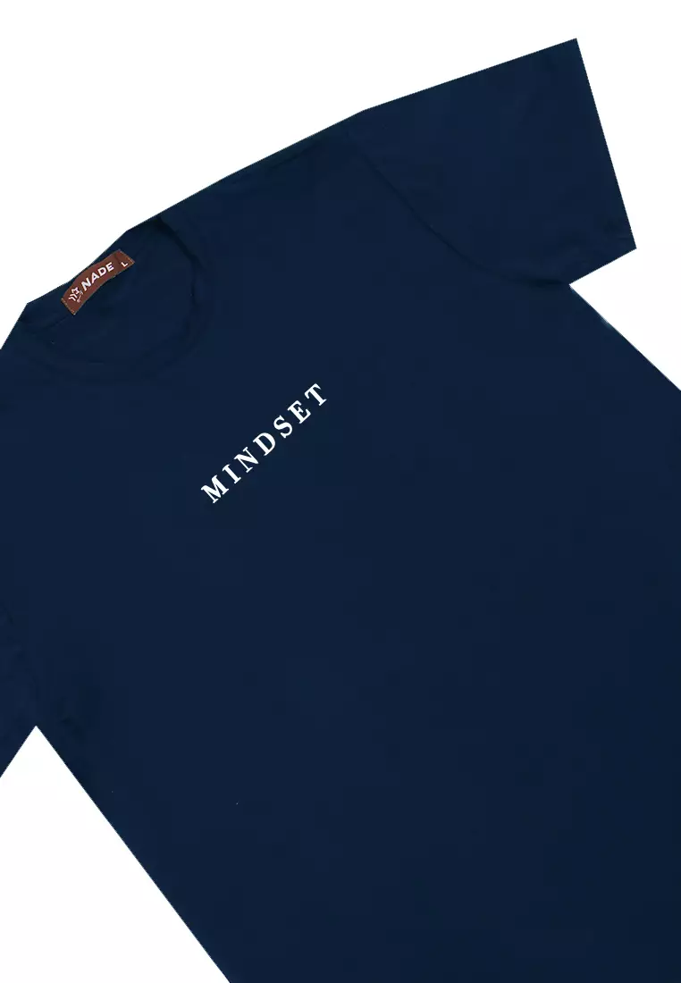 NTD97 Kaos Gym Stretch Nade "mindset" navy