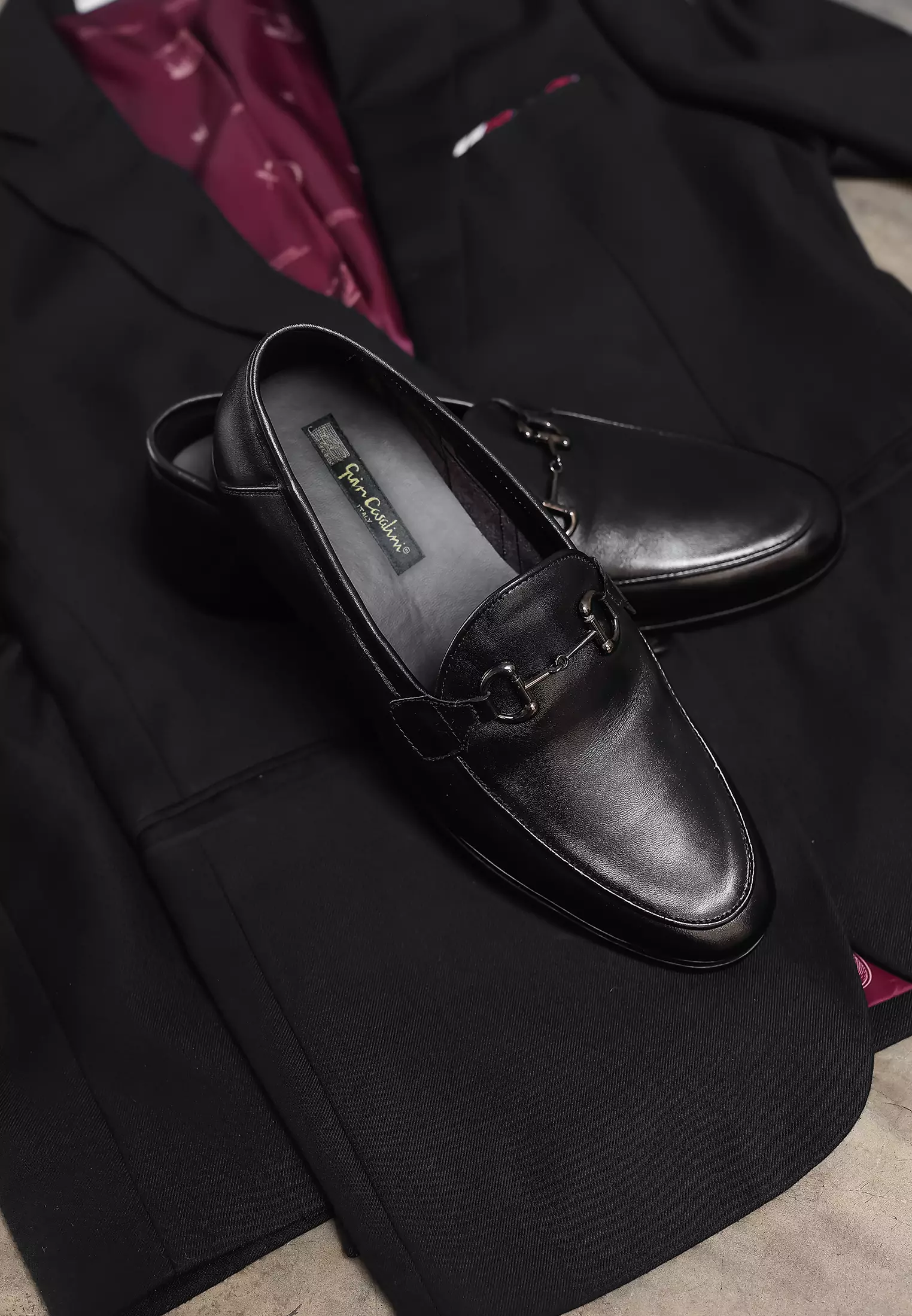 Mark Men Slip On Loafer Casual with Metal Buckle