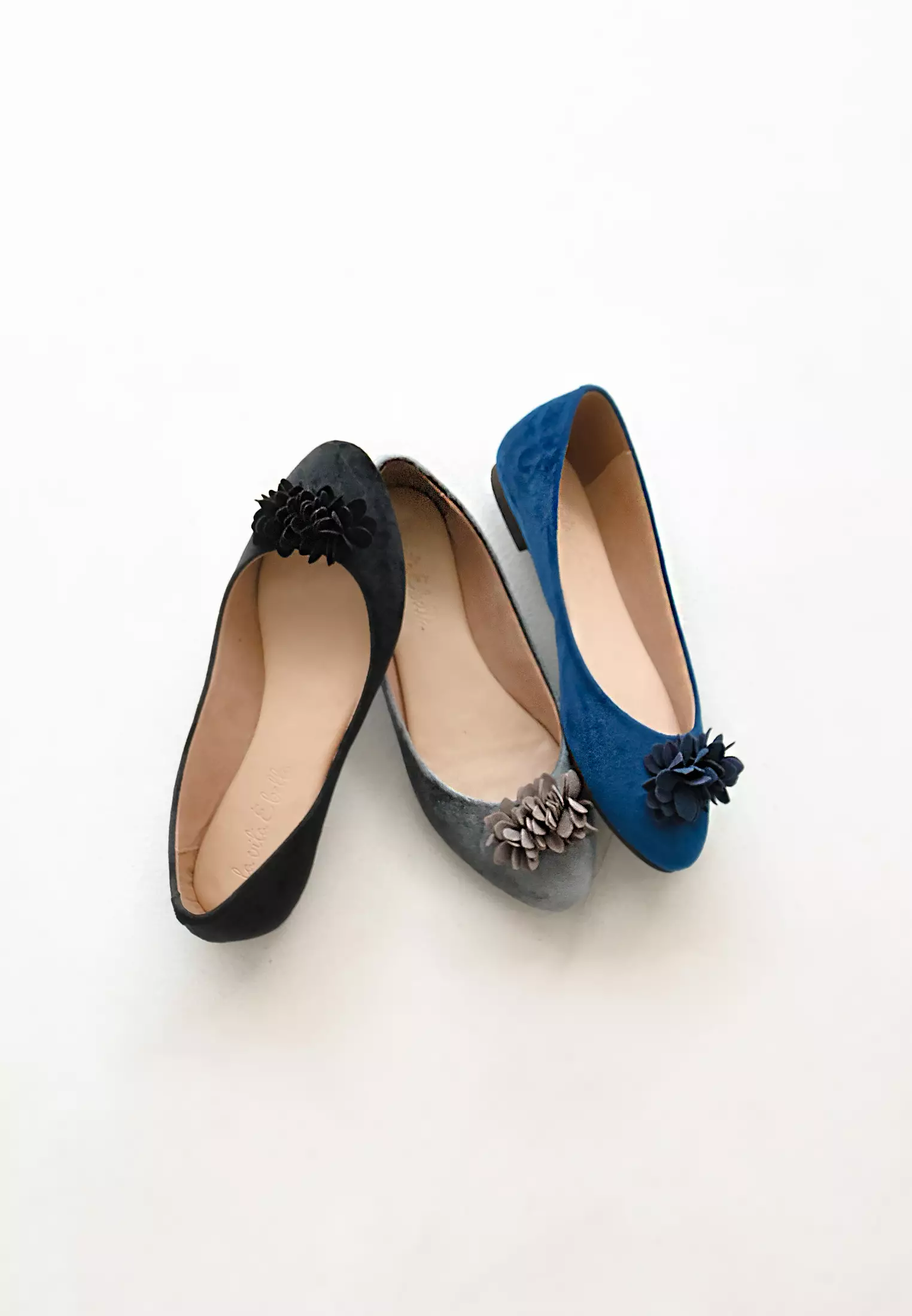 Dahlia Ballerina Flat Shoes with Flower