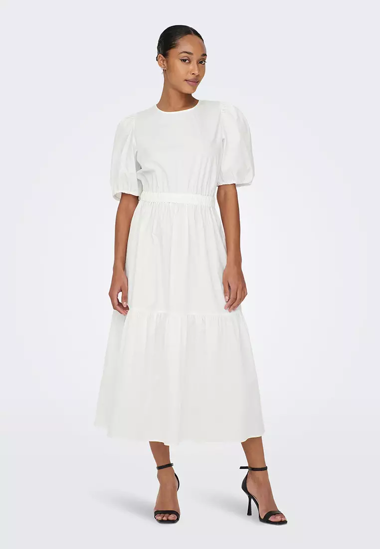 Leah Short Sleeves Midi Dress