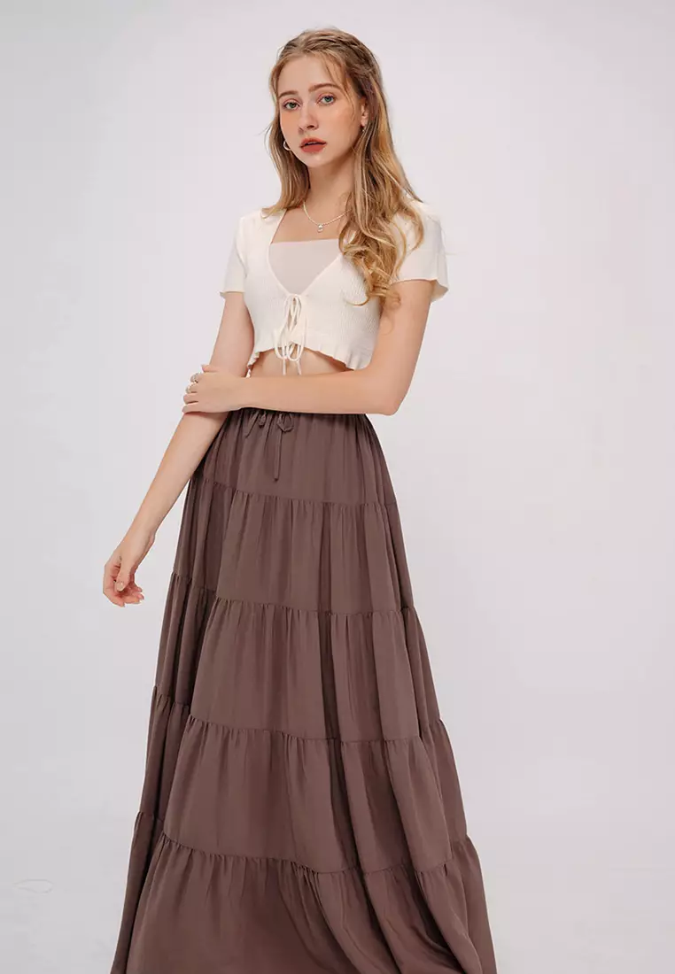Ruffled Maxi Skirt