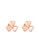TOMEI TOMEI Three Leaves Clover Earrings, Rose Gold 750 (WQ12-DS) AC9ACACAE242AAGS_2