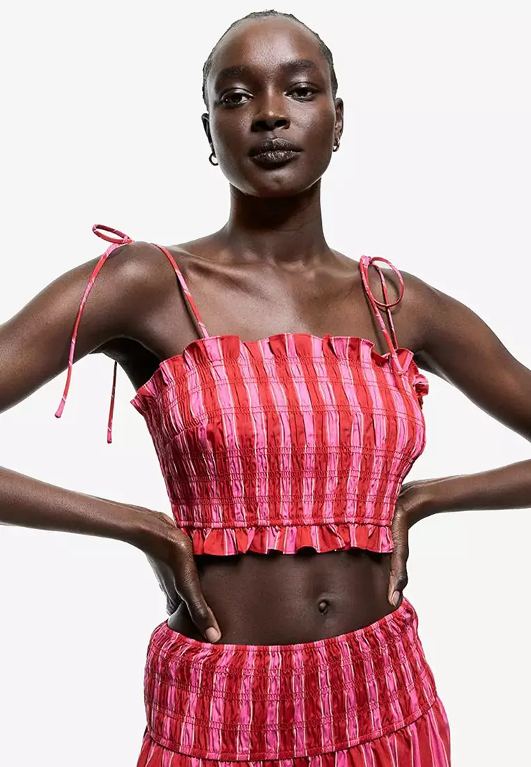Smocked Crop Top