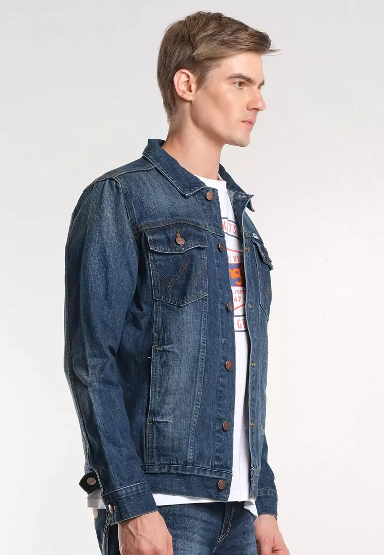 Vintage denim jacket mens on sale