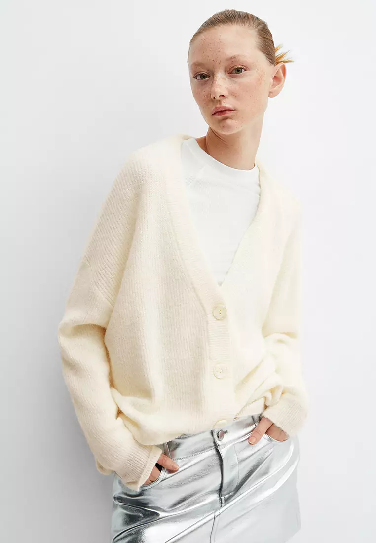 Buy Mango V Neck Knitted Cardigan 2024 Online ZALORA Philippines