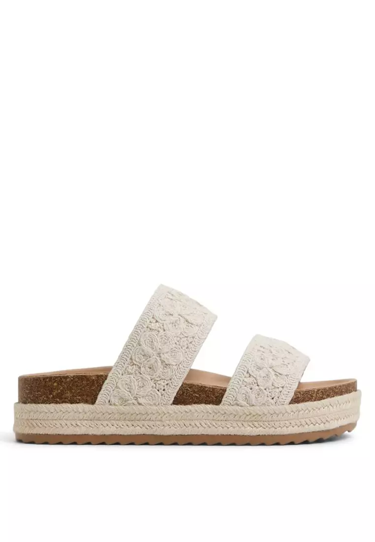 Janny Crochet Wedge Sandals