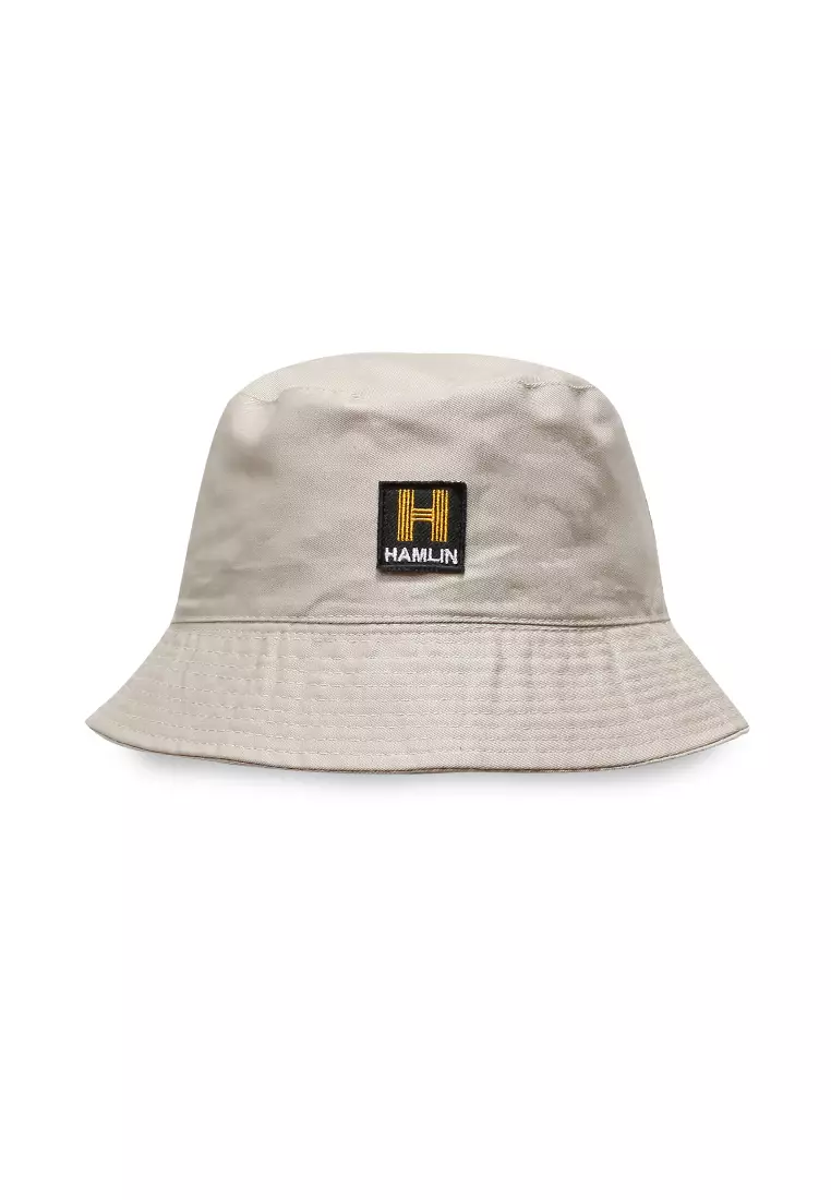 Zorke Bucket Hat Pria Style Casual Fashion Plain Material Cotton ORIGINAL - Cream Army