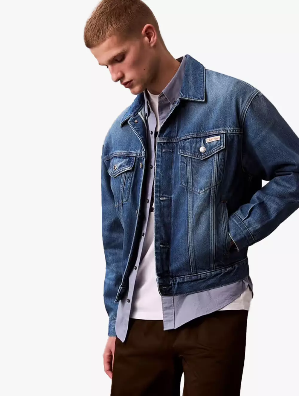 Calvin Klein - 90s Washed Denim Trucker Jacket
