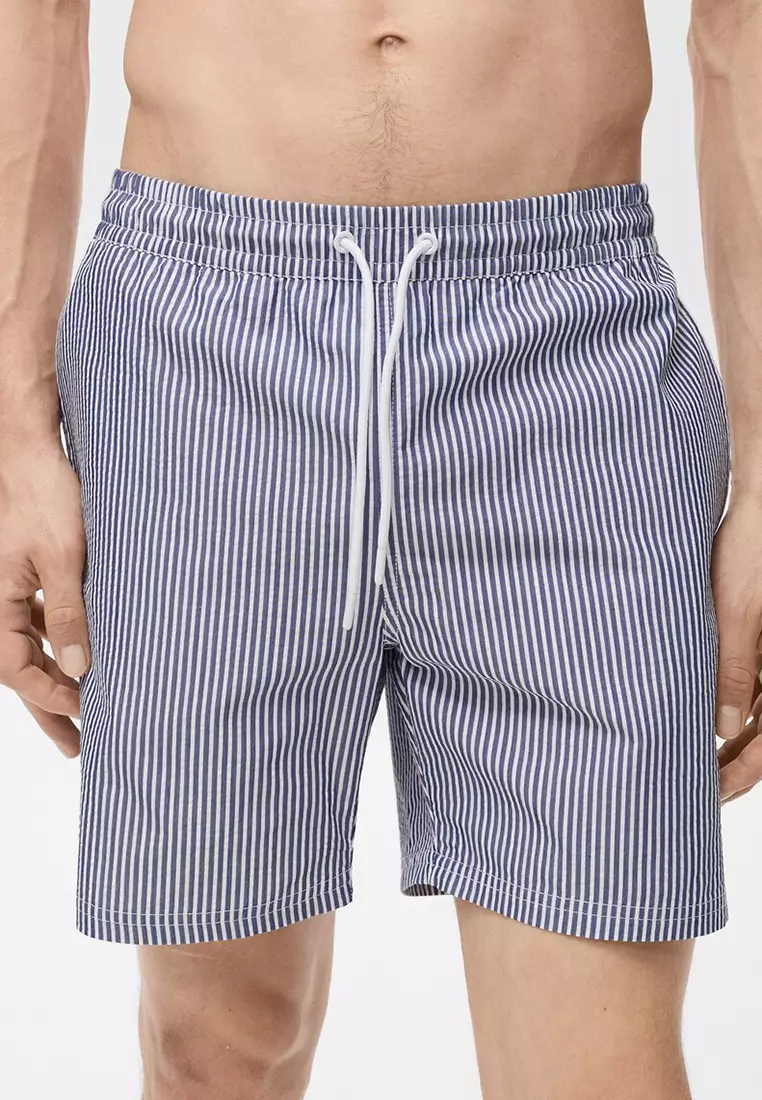 Seersucker Swimming Trunks