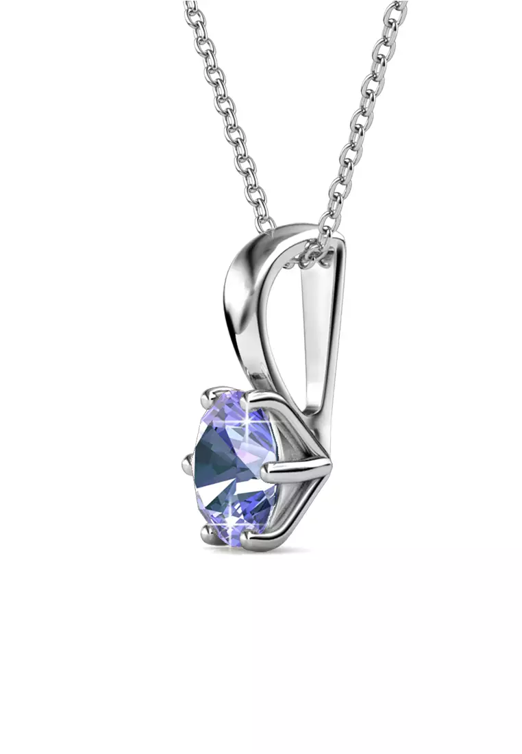 Birth Stone Pendant June Alexandrite - Kalung Crystal Swarovski by Her Jewellery
