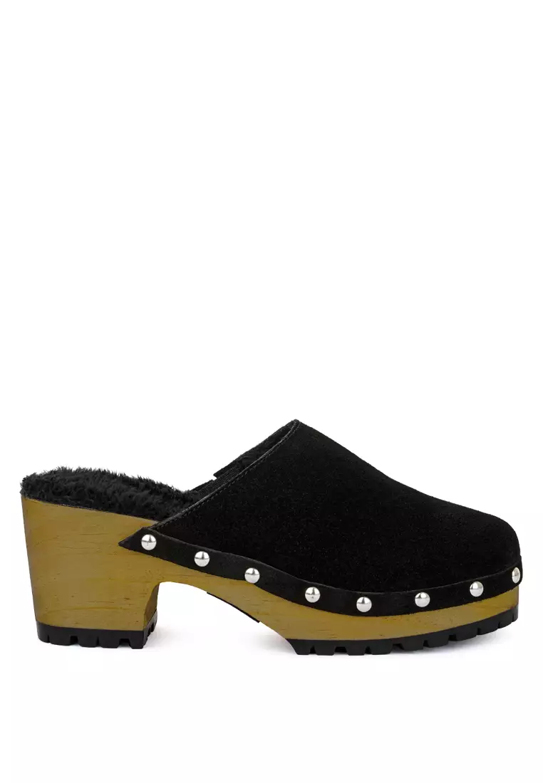 Clogs high heels online sale shop