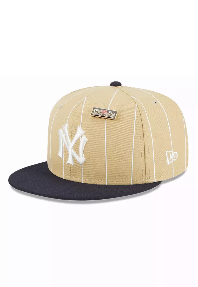 New Era Tie Dye Cord Trucker New York Yankees Cap (navy/yellow)