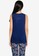 Springfield blue Plain Two-Material Tank Top 18380AAC14C4B0GS_1