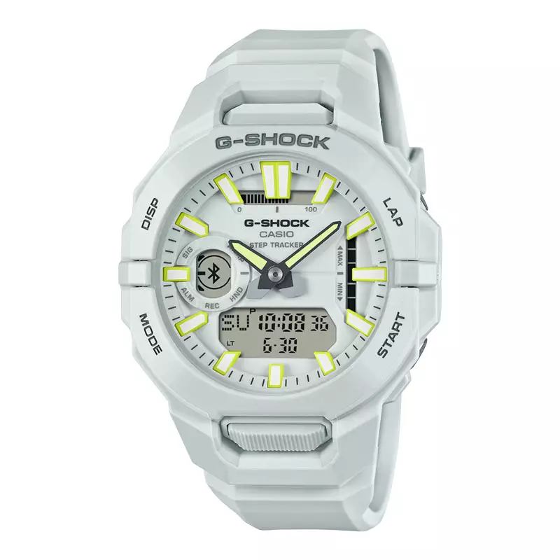Jam Tangan Pria Casio G-Shock GBA-950-7AJF G-Squad Digital Analog Dial White Resin Band (JDM)