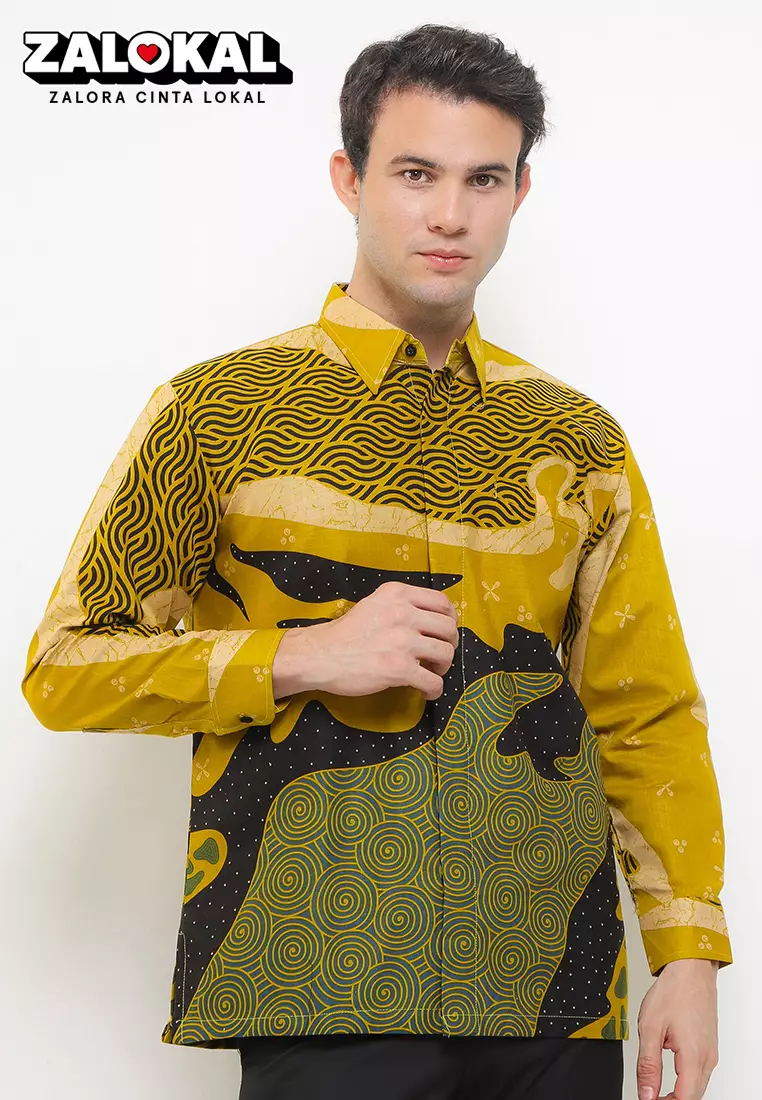 BATIK TALENTA EXCLUSIVE Lengan PANJANG GRILL YELLOW