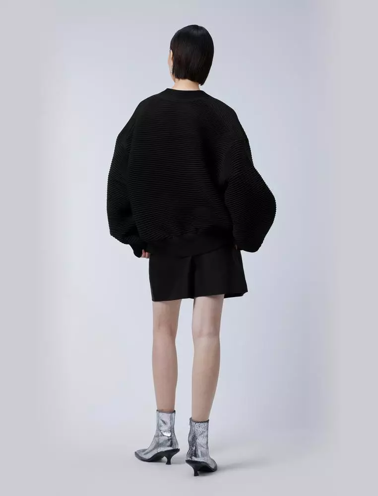 Mid-Length Cardigan Sweater