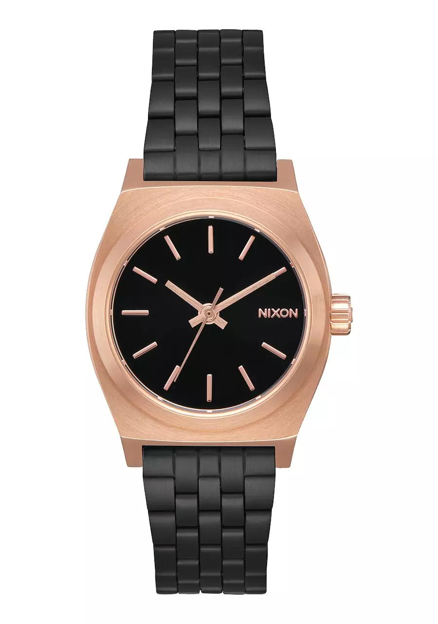 SMALL TIME TELLER BLACK/ROSE/BLACK
