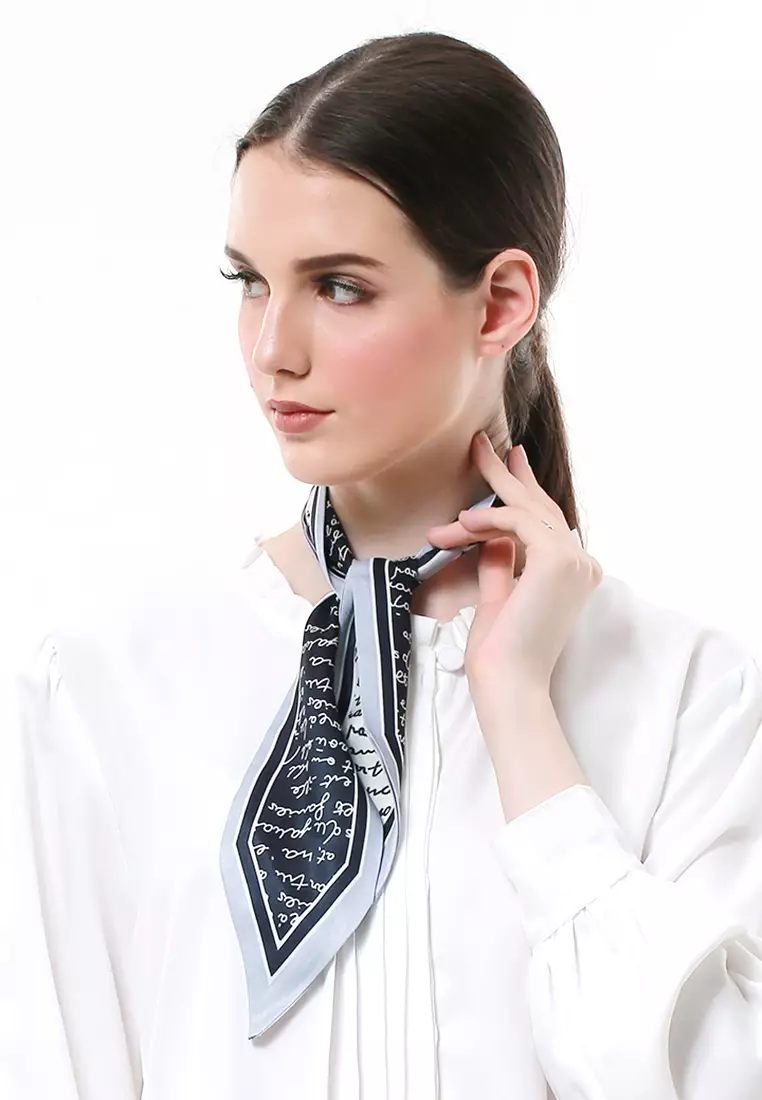 Livi Mini Scarf Wanita Material Silk High Quality - AR-106 #4