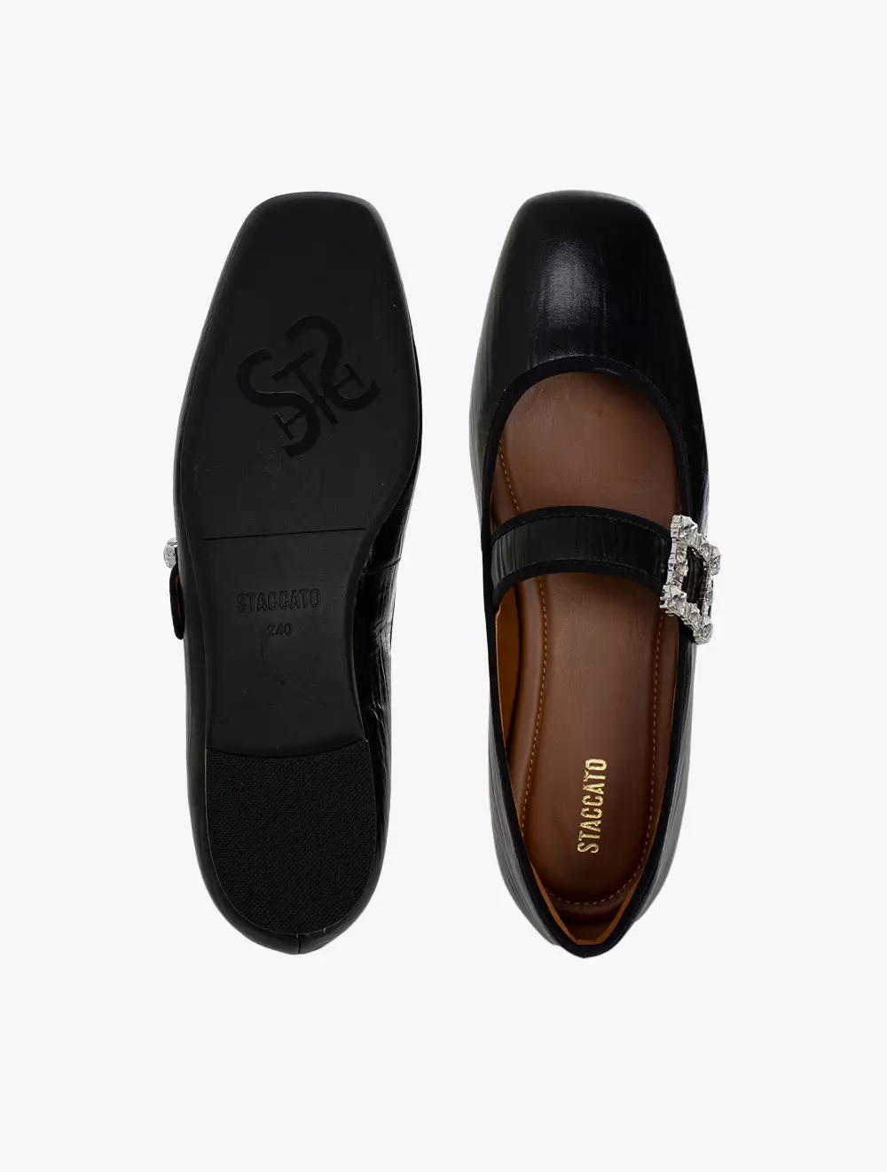 Staccato EPQ10-005 Ballerina Flats - Black