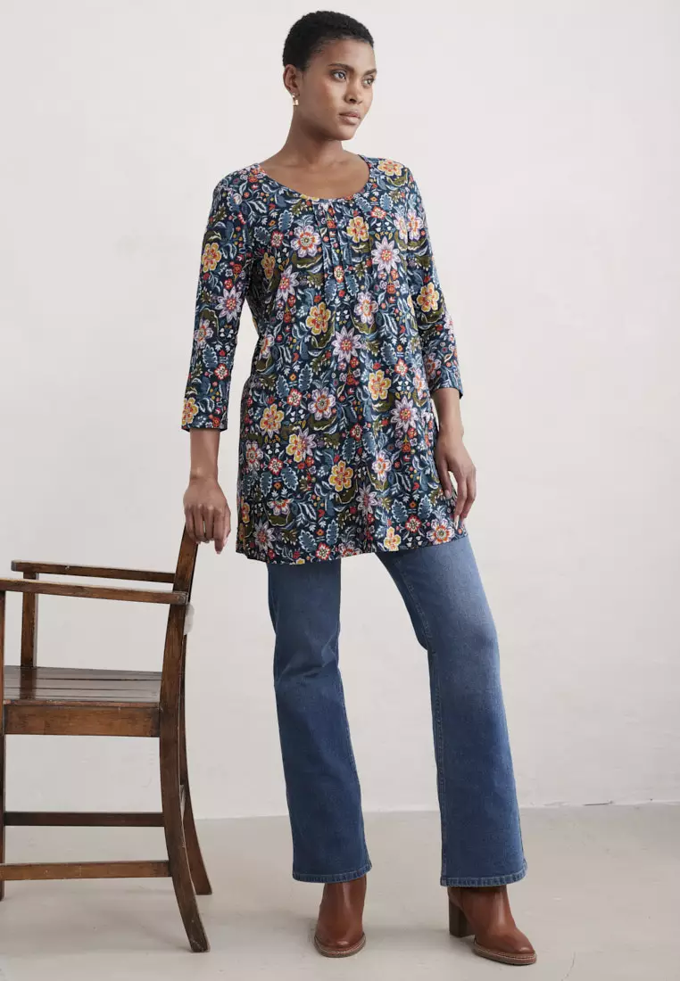 Seasalt Cornwall Multi 3/4 Busy Lizzy Tunic