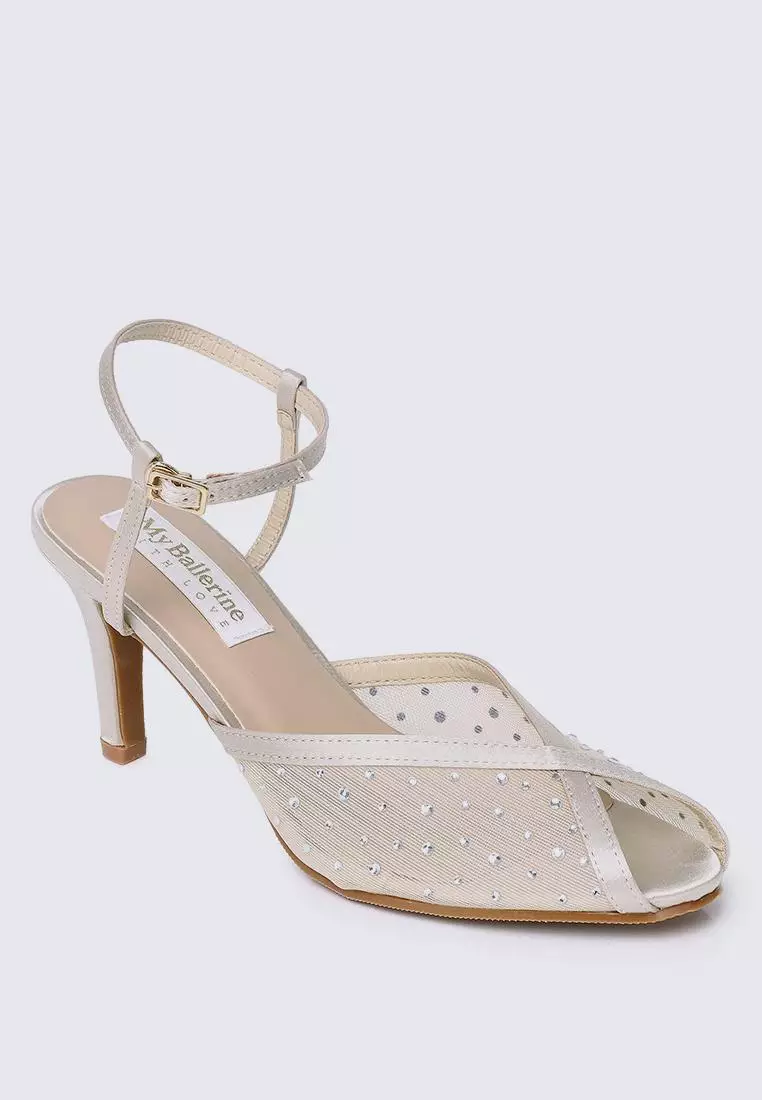 My Ballerine Ravenna Comfy Heels In Nude