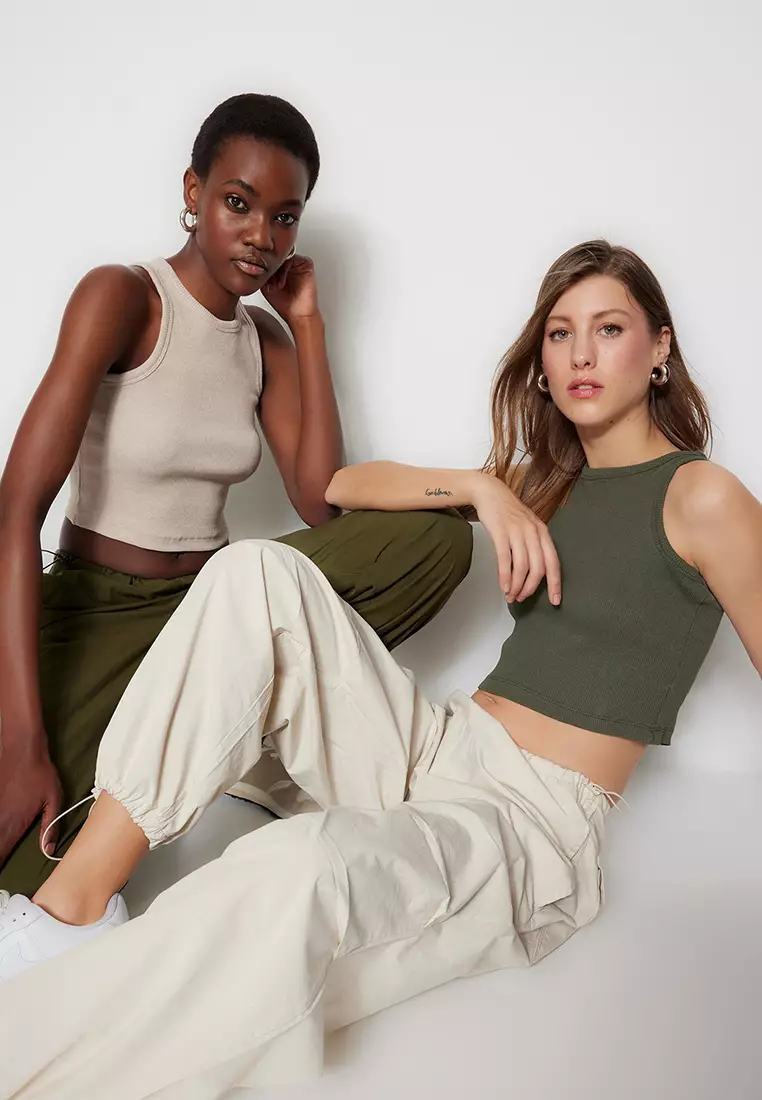 2-Packs Crop Tank Tops