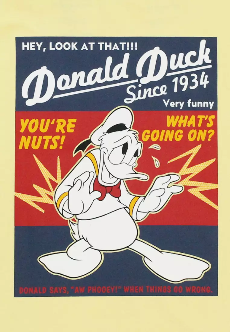 Tshirt/ Kaos Anak Laki/ Donald Duck Light Brown Printing