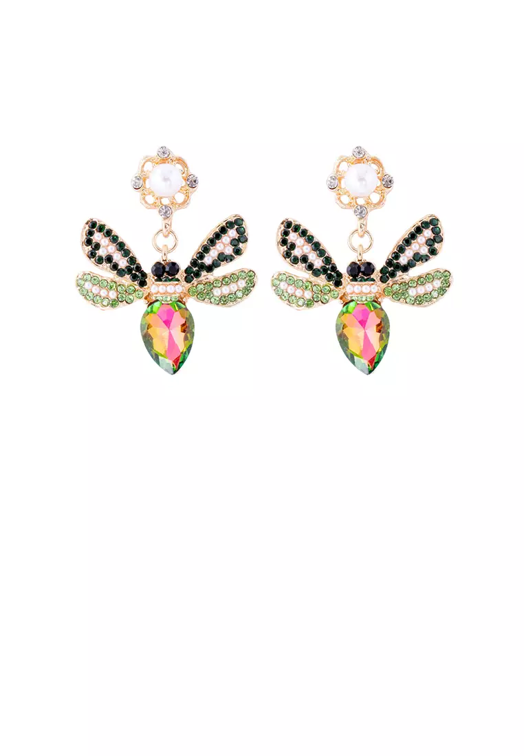 Buy Mooclife Brilliant Lovely Plated Gold Bee Imitation Pearl