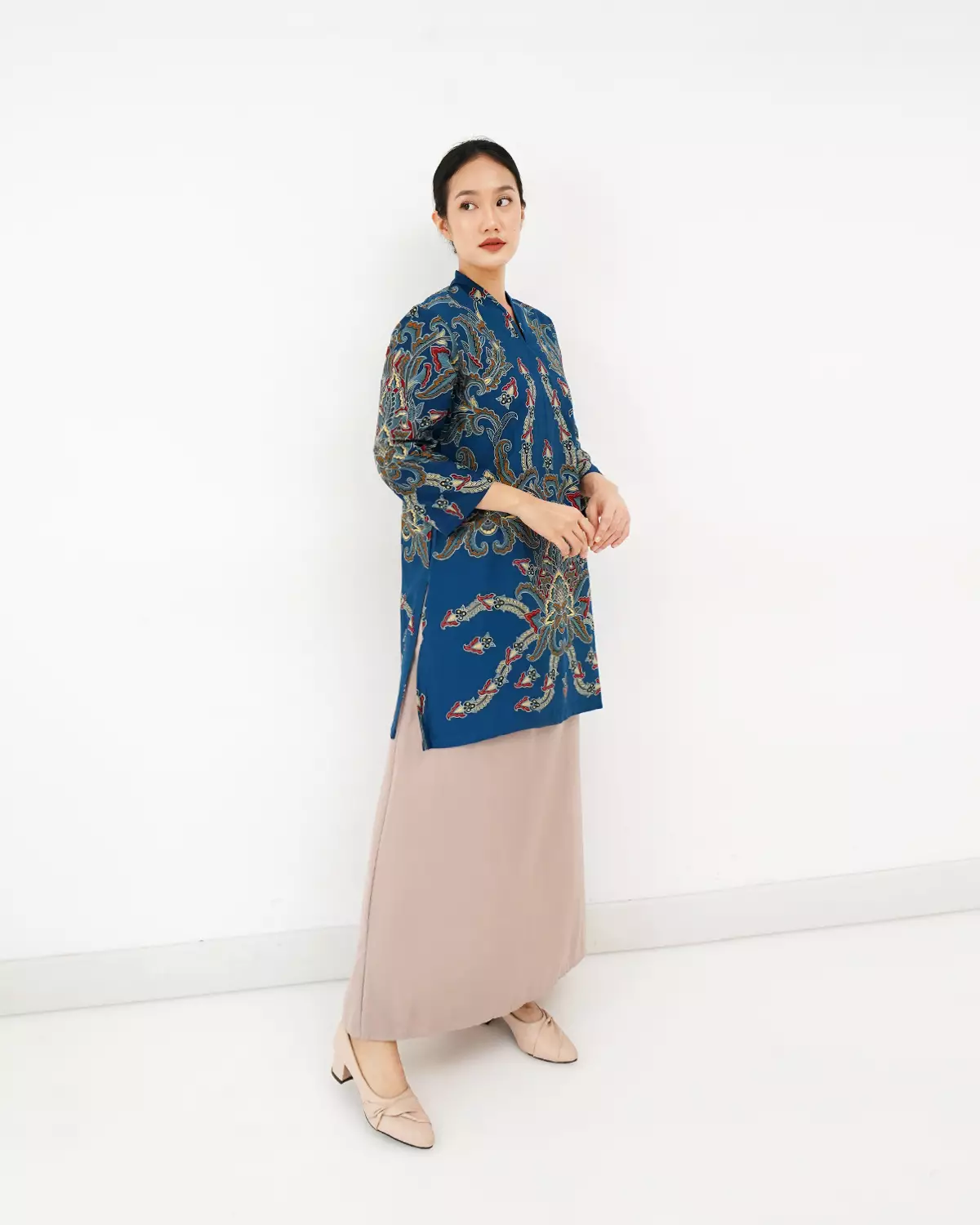 Blouse Panjang Batik Motif sekar pergola