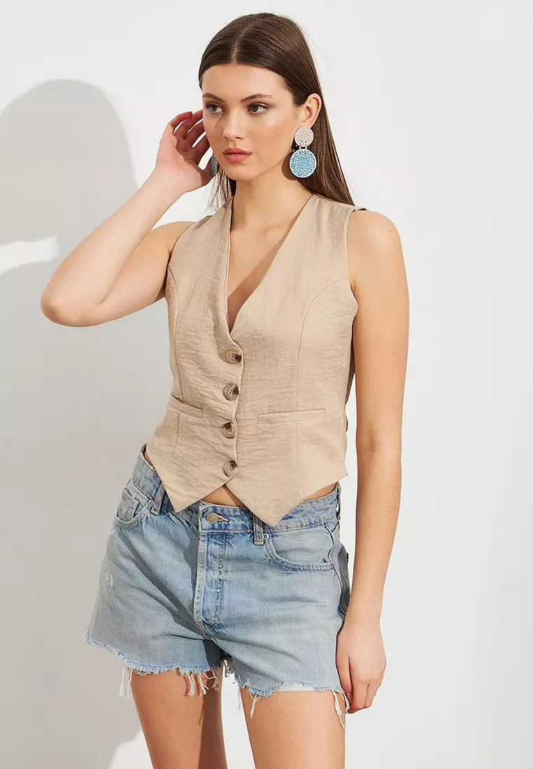 Linen Lined Vest