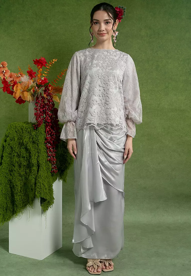 Shira Kurung Modern with Drape Skirt