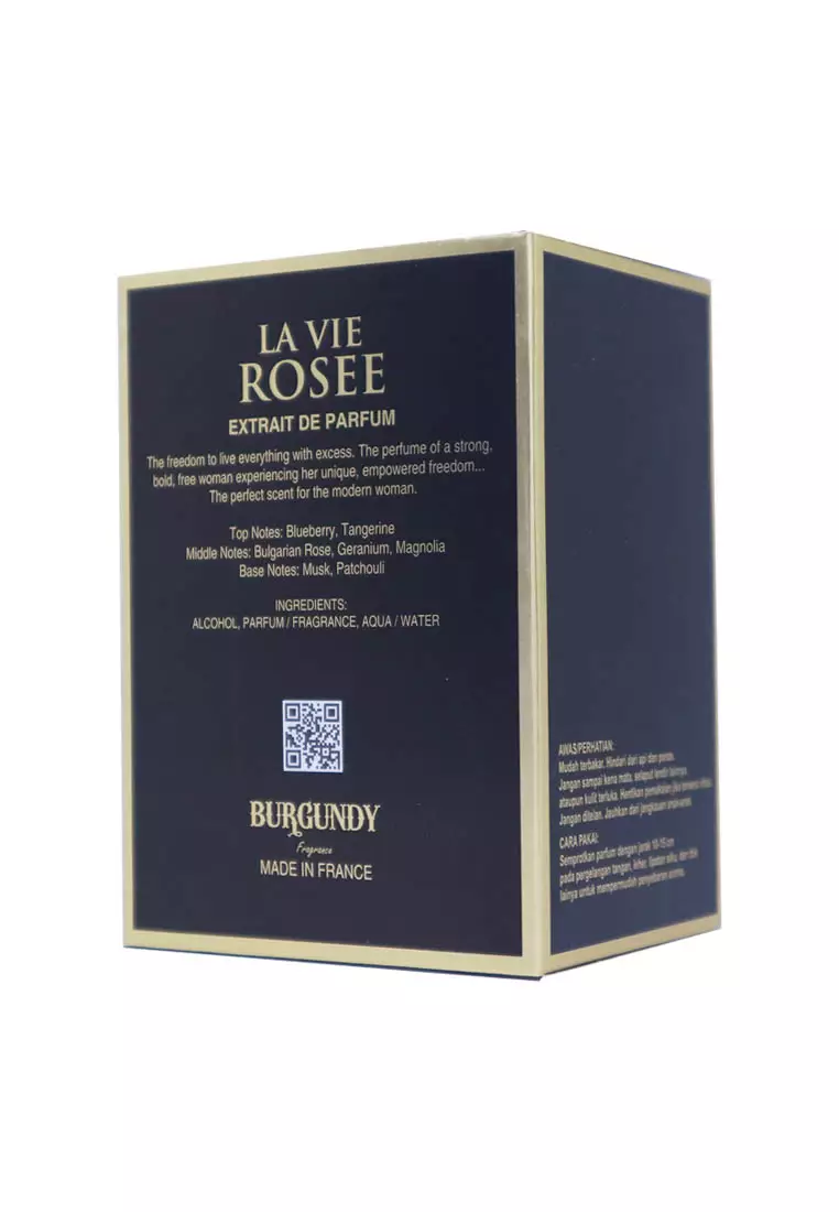 Burgundy La Vie Rosee Extrait De Parfum Unisex