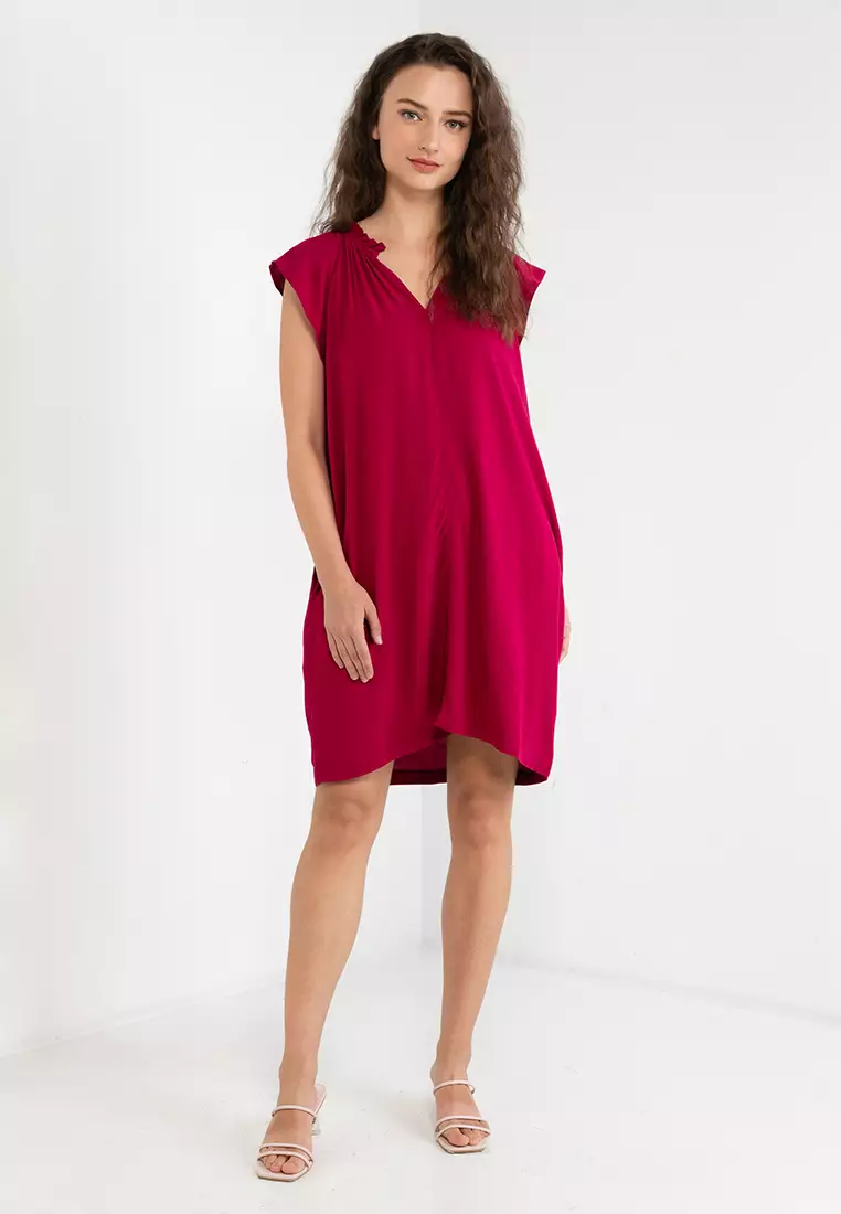 Gap burgundy dress deals
