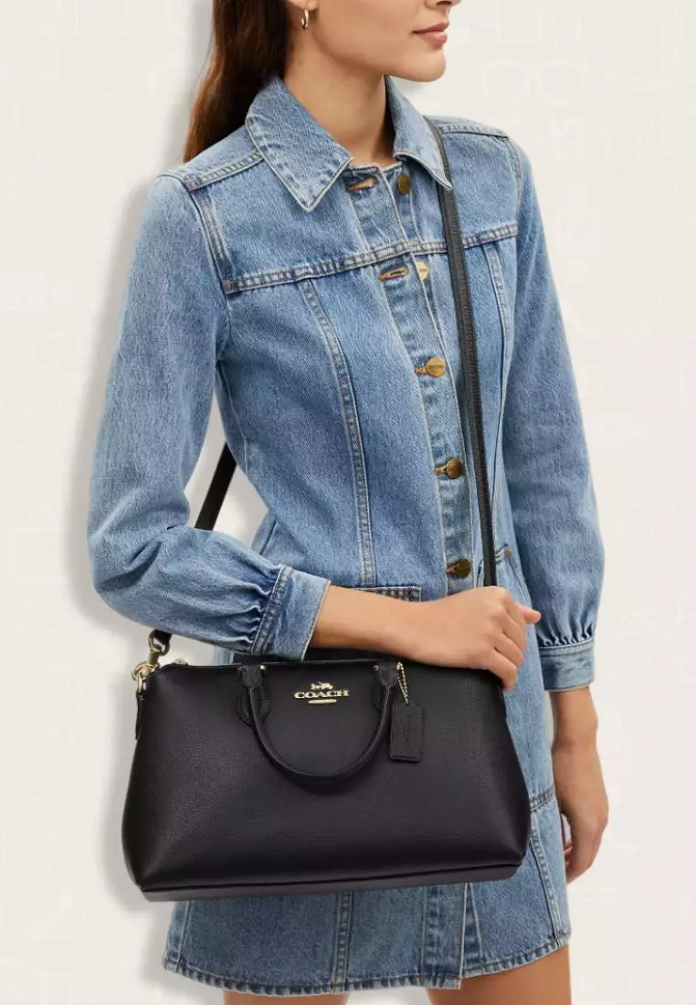 Coach Georgia Satchel Bag Black