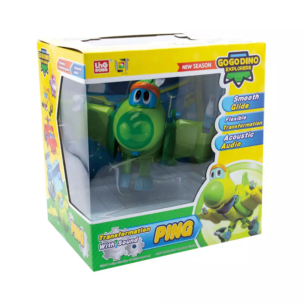 TOP GEAR ROBOT GOGO DINO PING S3 - HIJAU