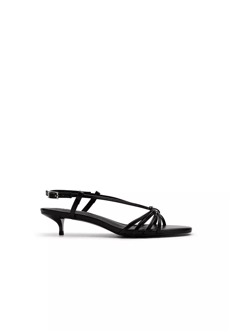 Discount on nose  shoes - SKU: STRAPPY KITTEN HEEL SANDAL