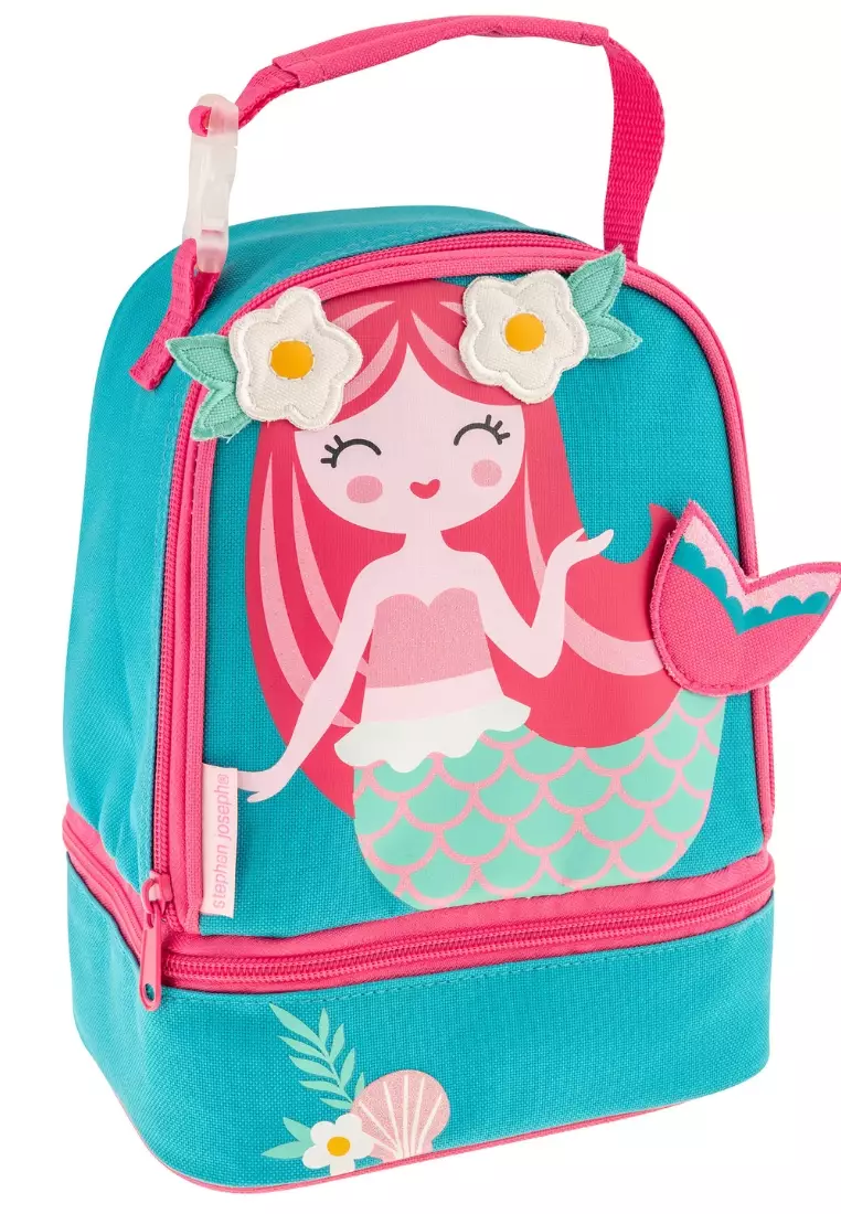 Trolley Bag with Lunch Bag for Kids Mermaid Lunch Pal