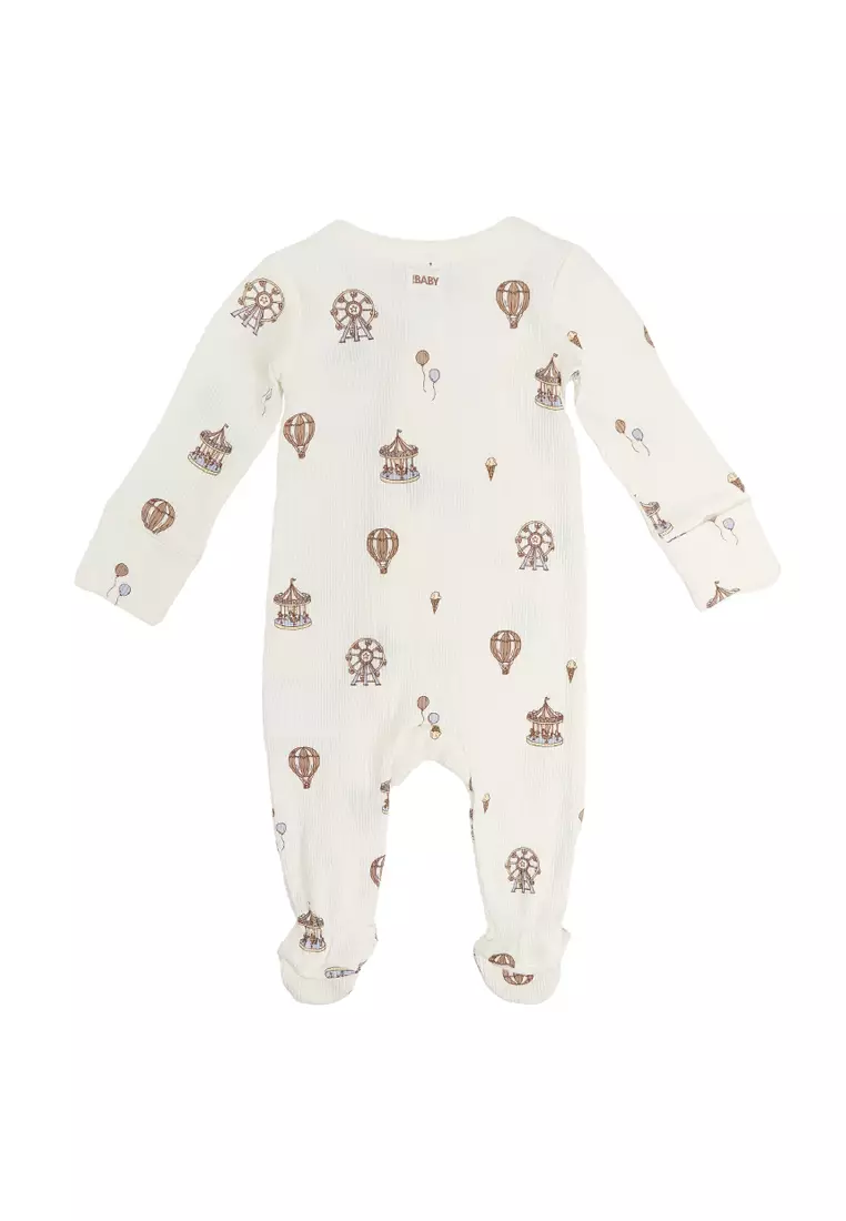 Organic Pointelle Zip Romper
