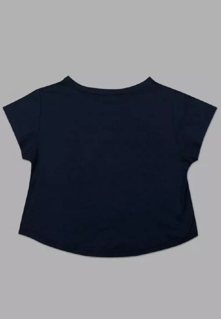 LT834Q s/s Lds Croptop Katakana nvXS