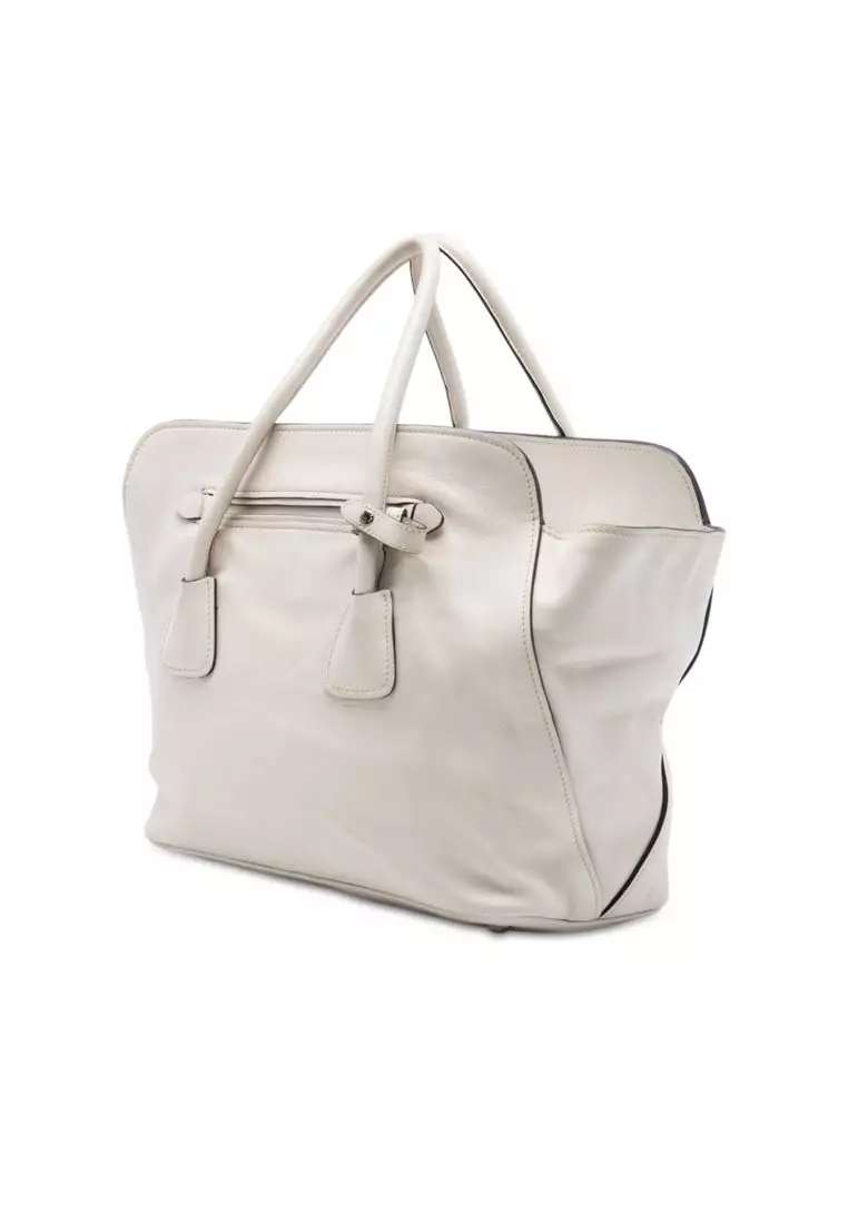 Pre-Loved Prada Soft Calf Convertible Shopping Tote