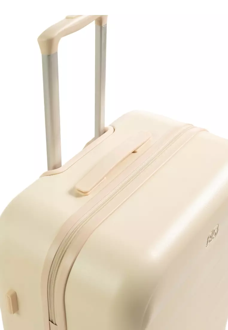 Puff 3pcs Set 20, 24, 28"  Hard Case Luggage In Beige