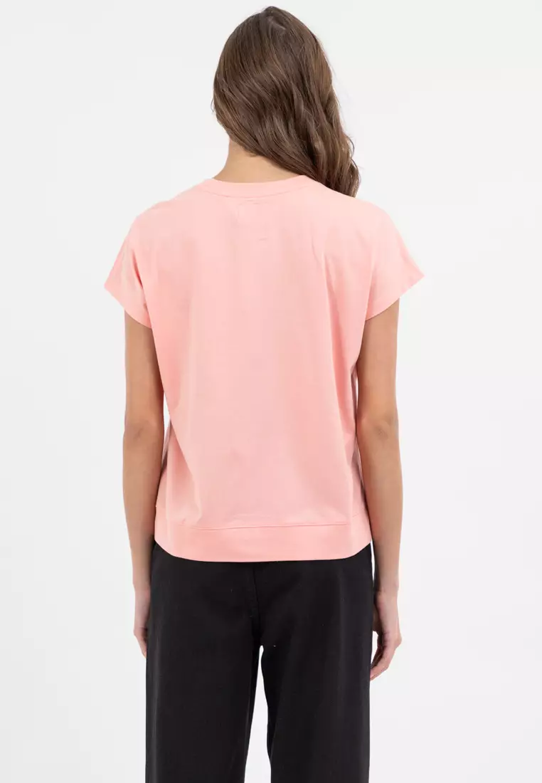 Ladies Kayla 1972 Tee Peach Pearl