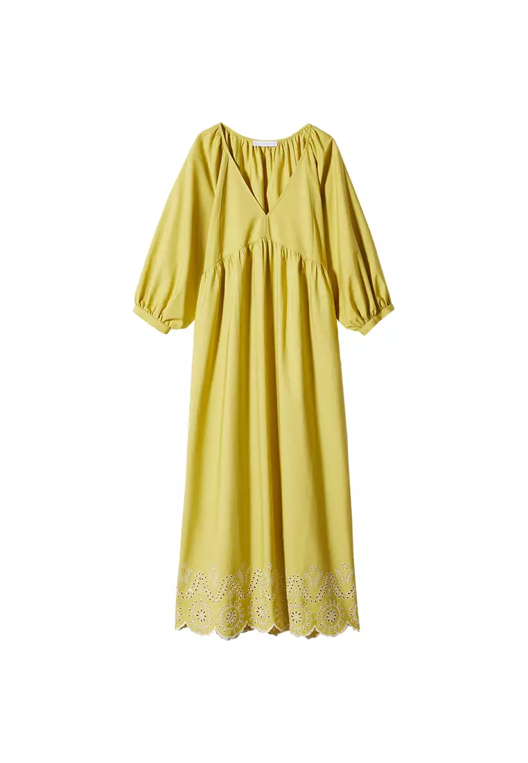 Buy Mango Puffed Sleeves Dress 2025 Online ZALORA Philippines