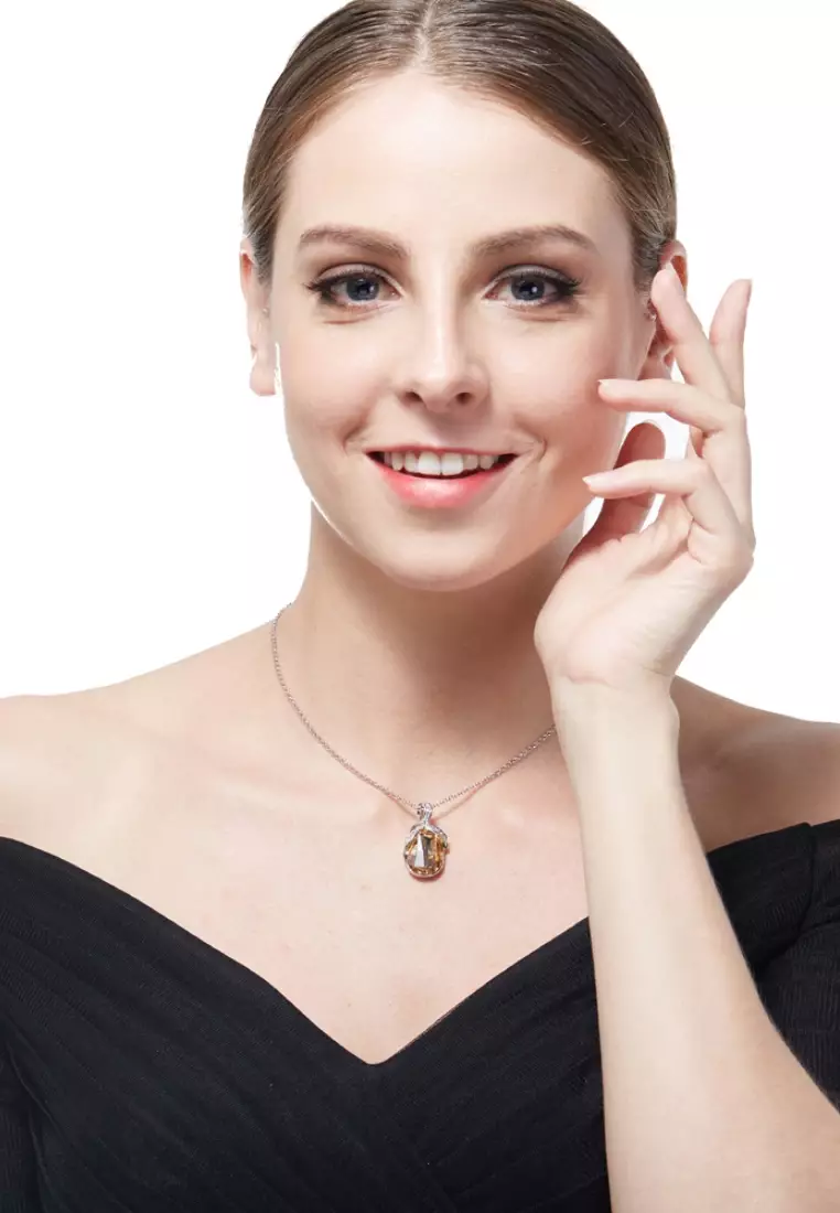 ADORA Swarovski Big Stone Pendent Necklace 2024 Buy ADORA Online
