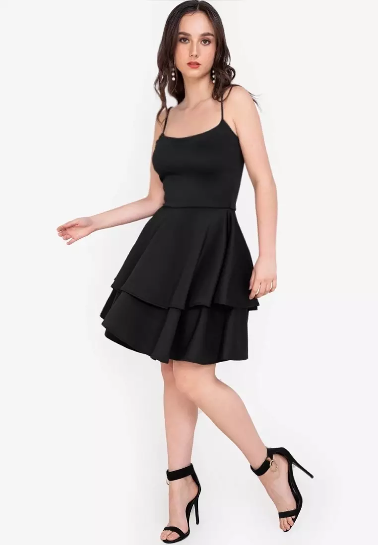 Ethereal Double Layer Skater Dress