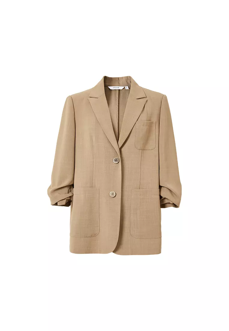 Buy Hopeshow Single Breasted Smart Casual Blazer 2024 Online
