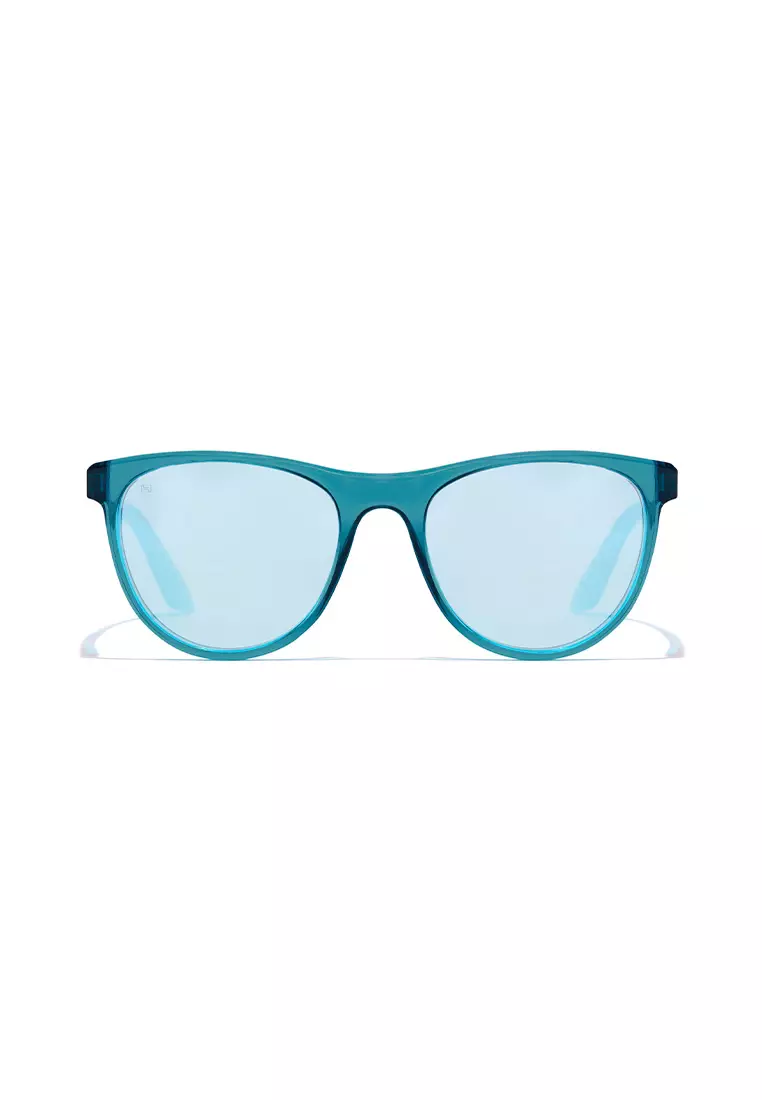 HAWKERS Polarized Cyan Blue Chrome Trail Sunglasses For Men And Women, Unisex. Official Product Designed In Spain